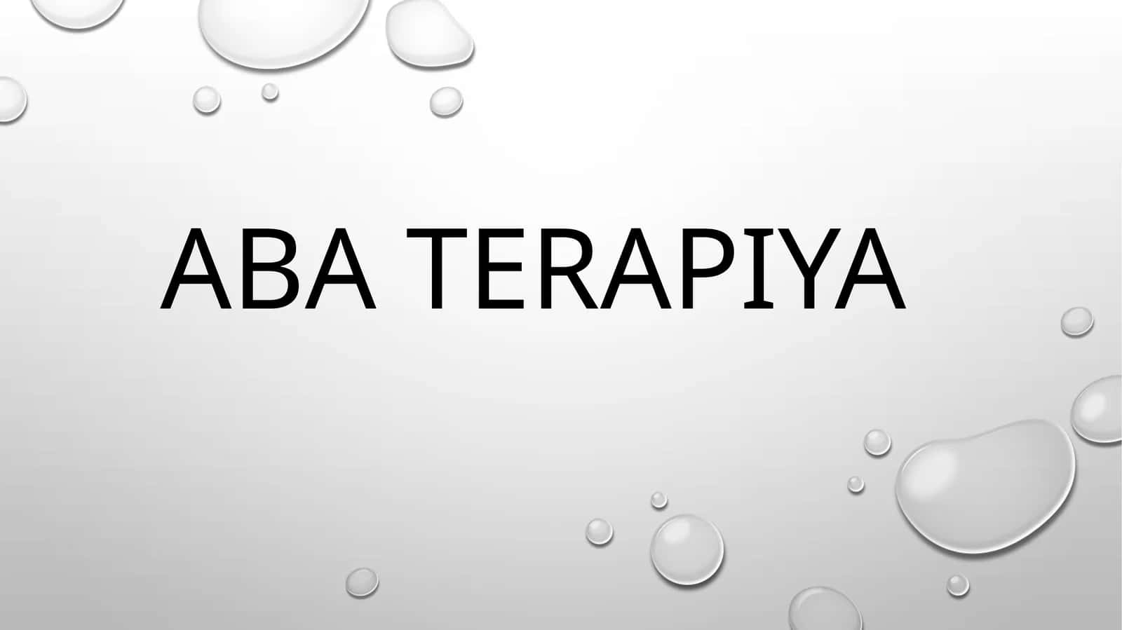 Aba terapiya