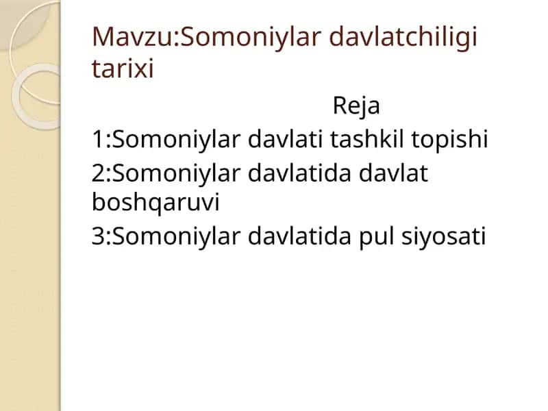 Somoniylar davlatchiligi