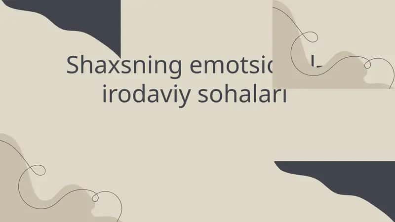 shaxsningemotsional-irodaviysohalari