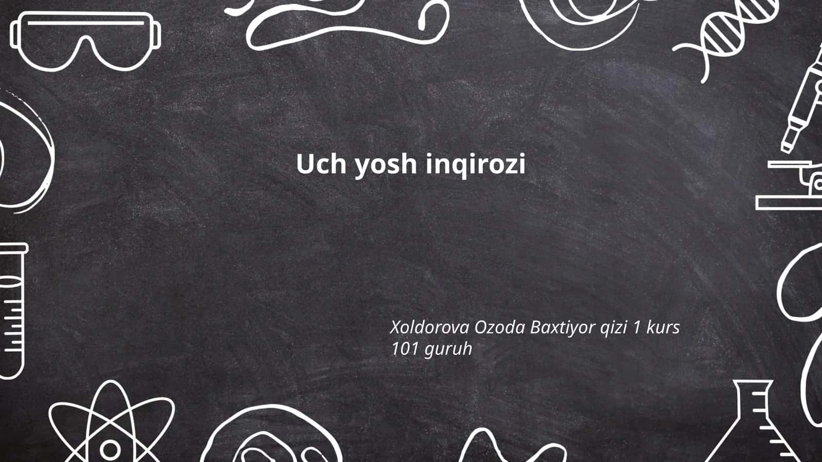 Uch yosh inqirozi