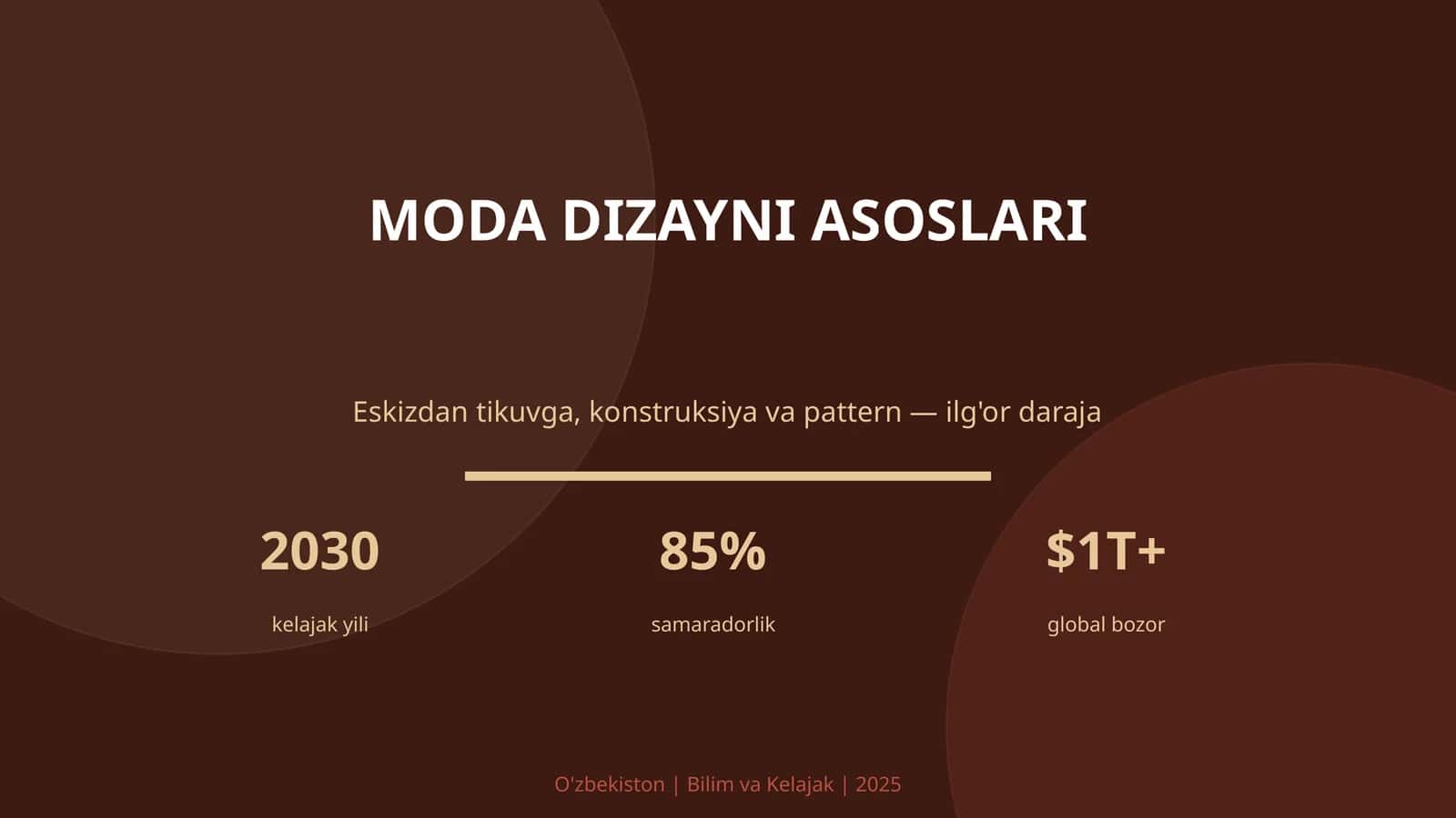 MODA DIZAYNI ASOSLARI