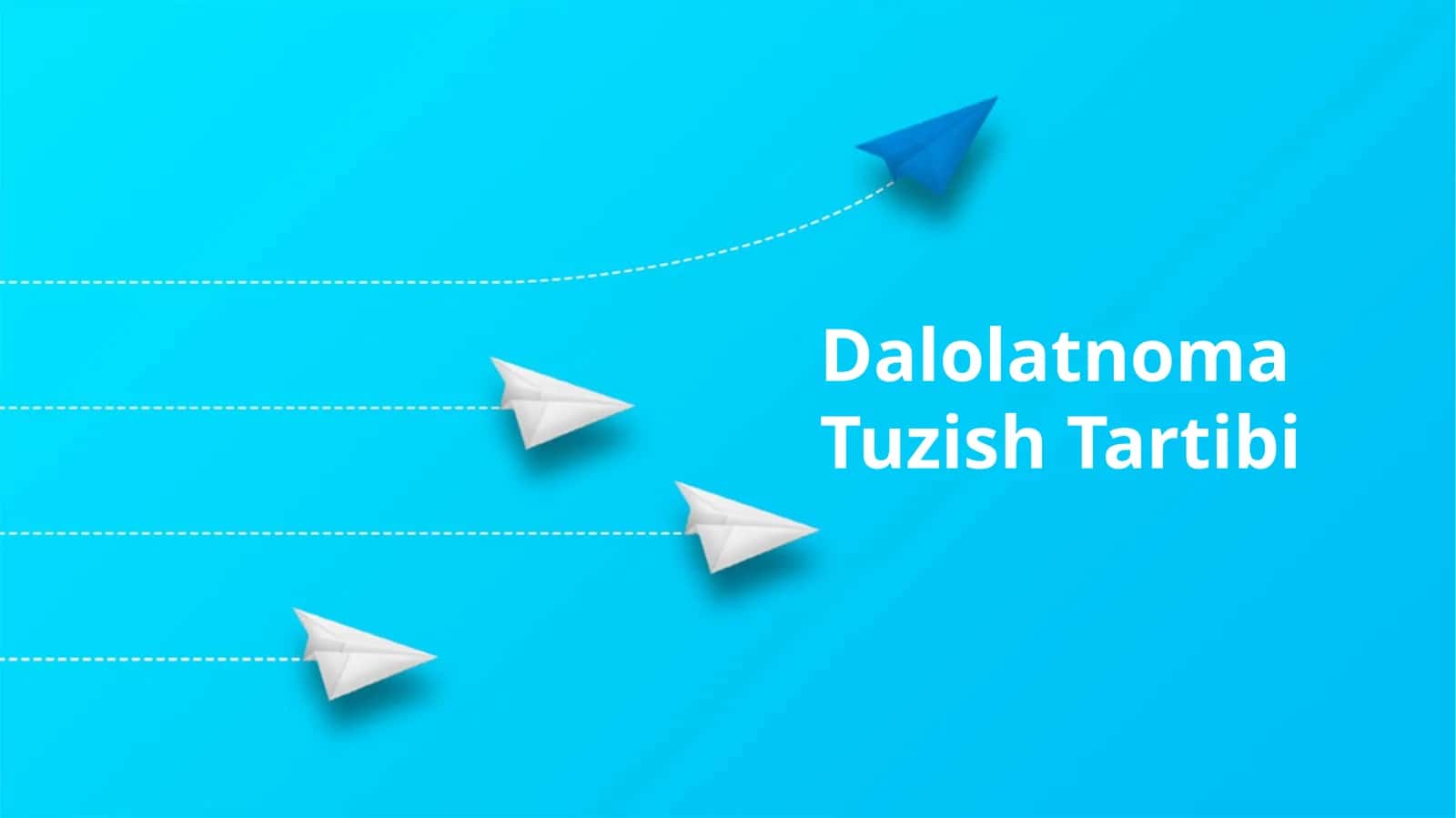 Dalolatnoma Tuzish Tartibi
