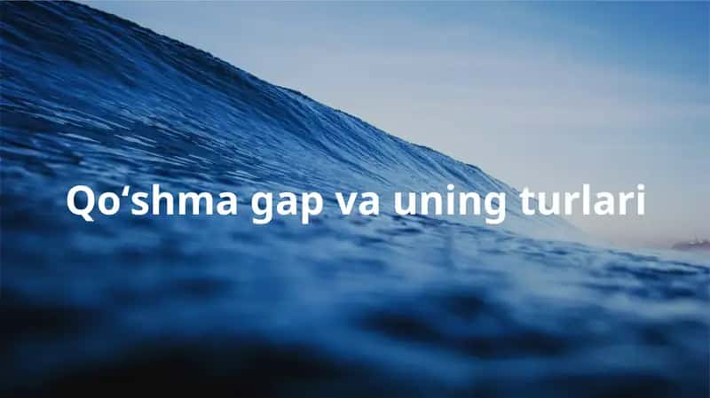 Bog'lovchisiz qo'shma gaplar