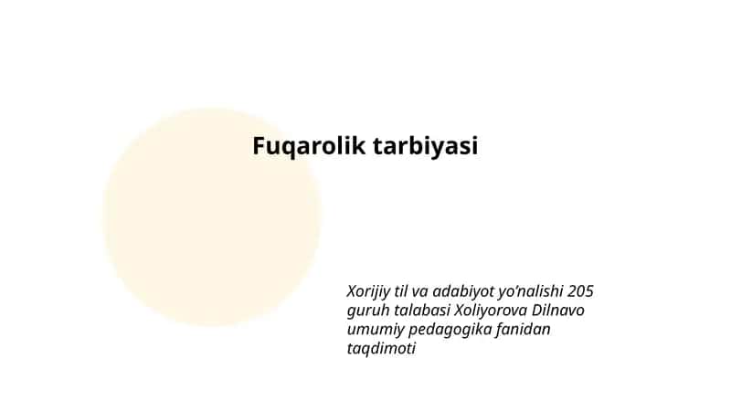 Xorijiy til va adabiyot yo’nalishi