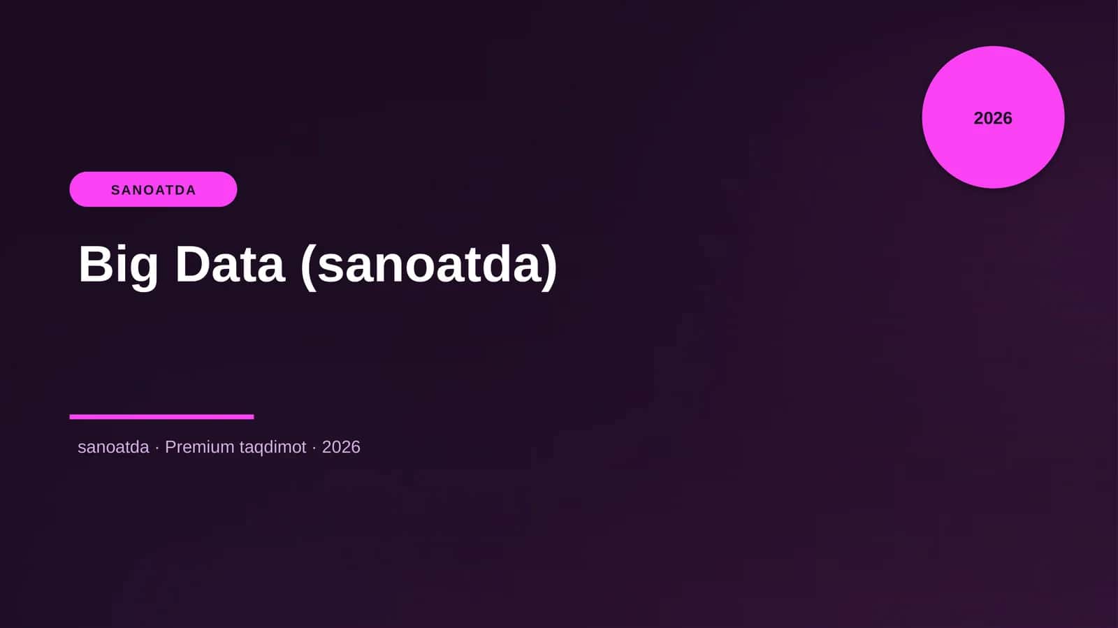 Big Data (sanoatda)