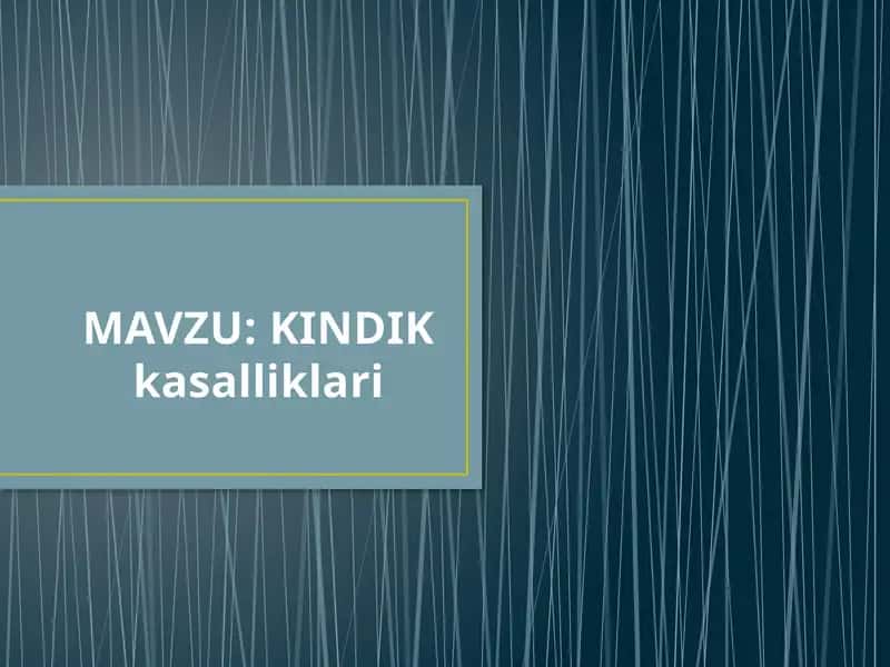 KINDIKkasalliklari