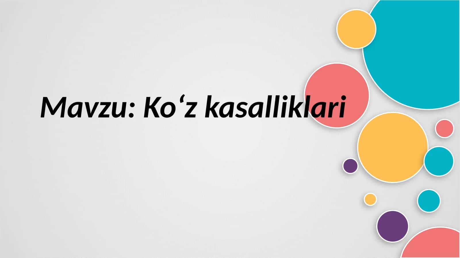 Koʻz kasalliklari