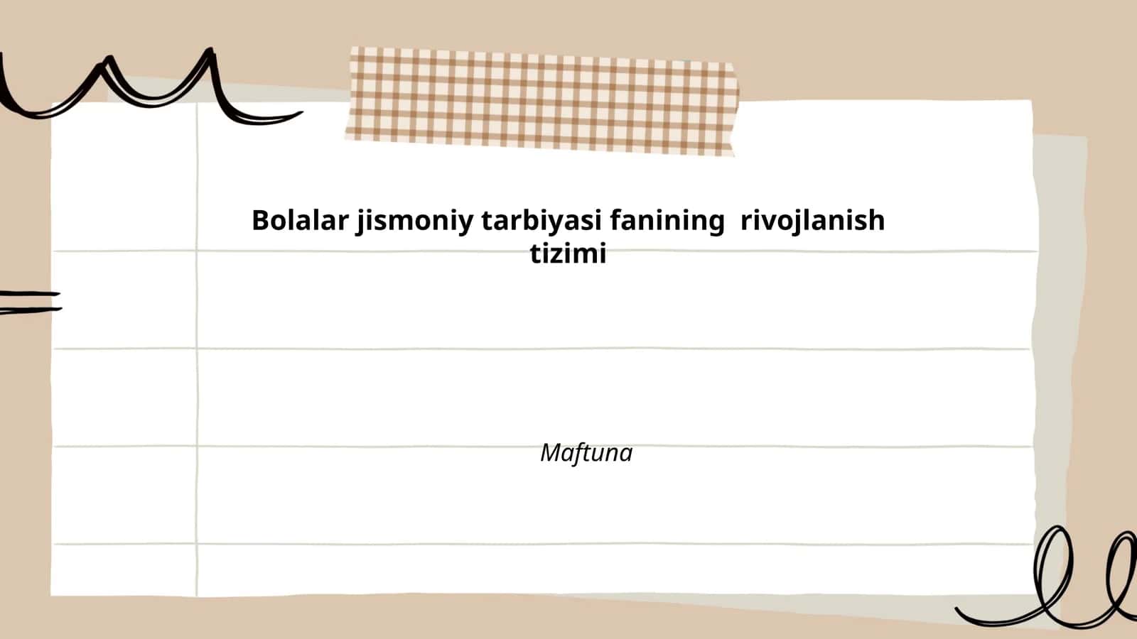 Bolalar jismoniy tarbiyasi tarixiy rivojlanishi