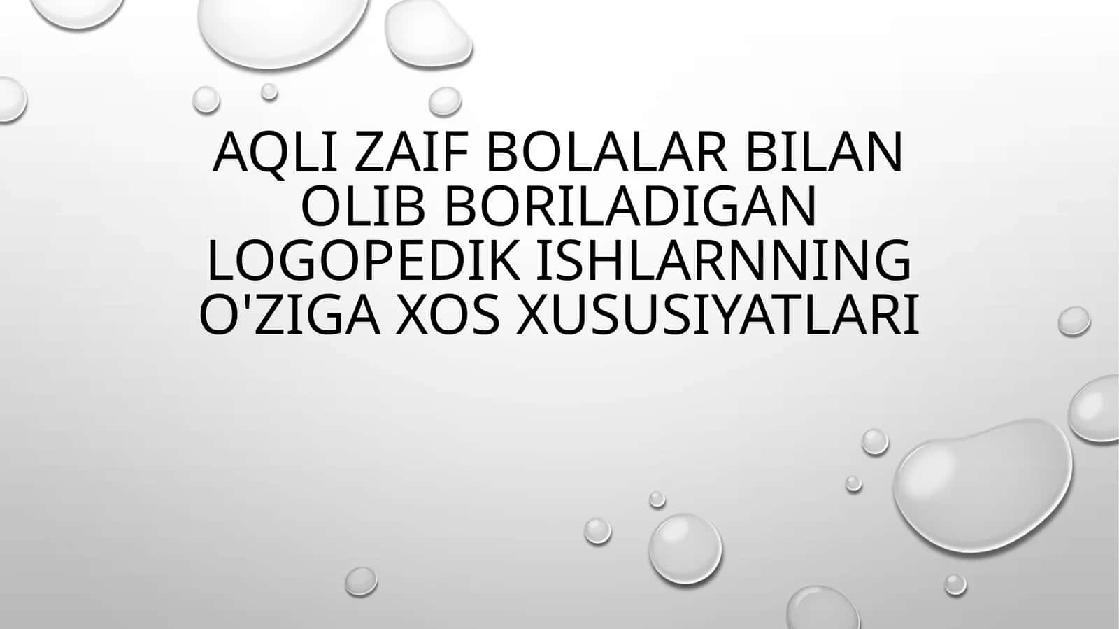 Maktabgacha tarbiya muassasalarida bolalar nutqini rivojlantirish