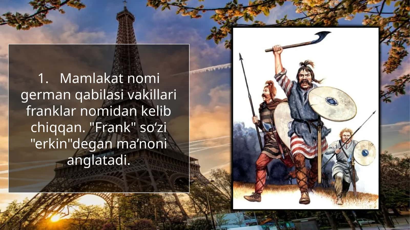 Fransiyaning geografik o'rni va tarixi
