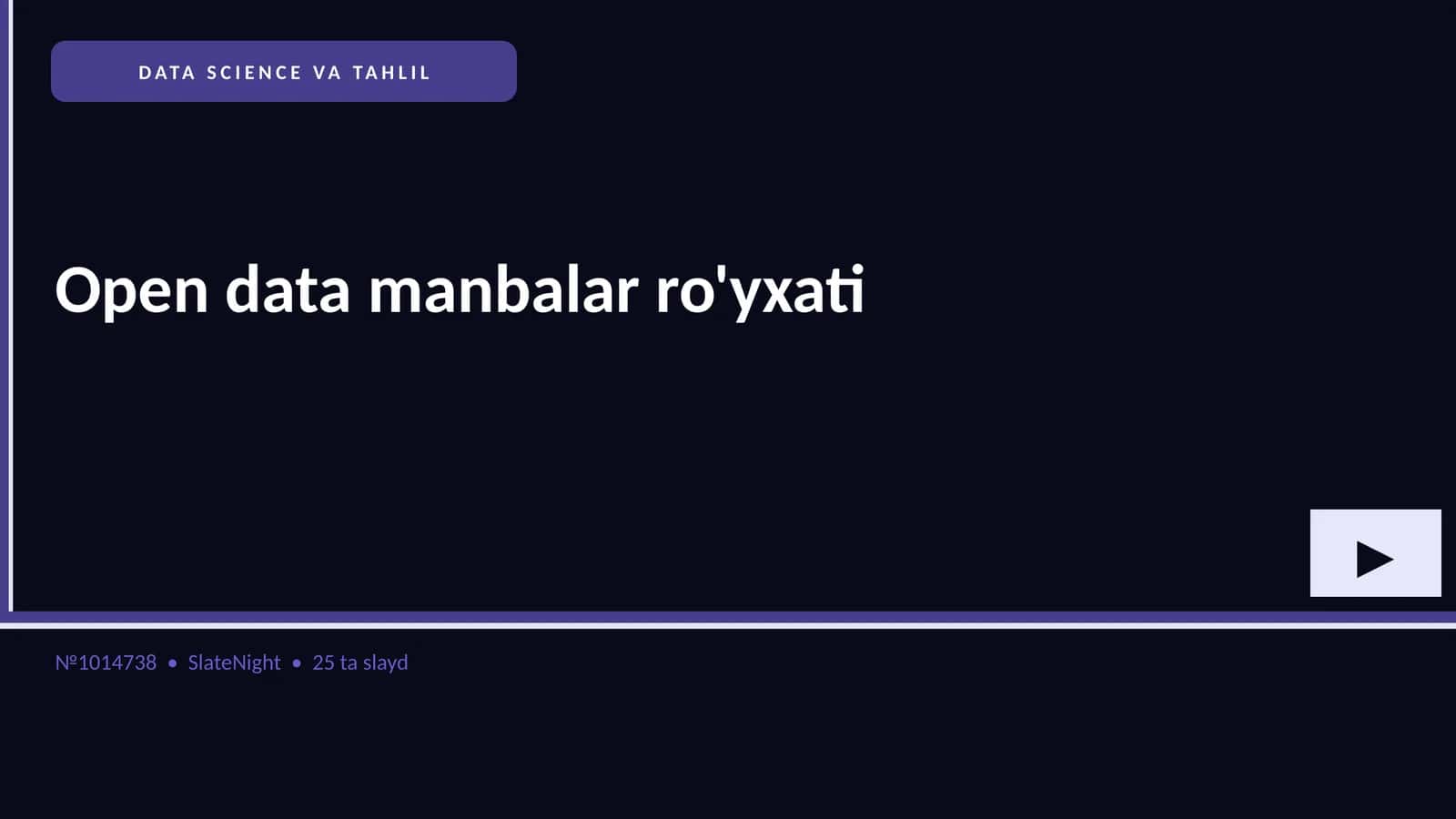 DATA SCIENCE VA TAHLIL
