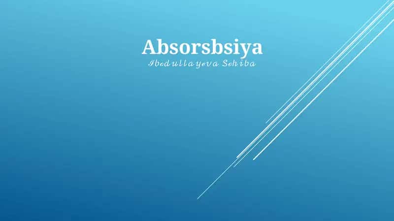 Absorbsiya