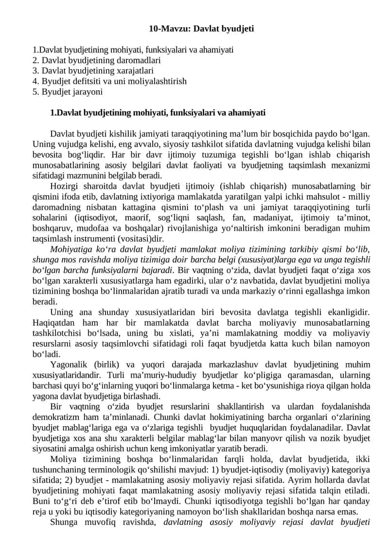 Davlat byudjeti