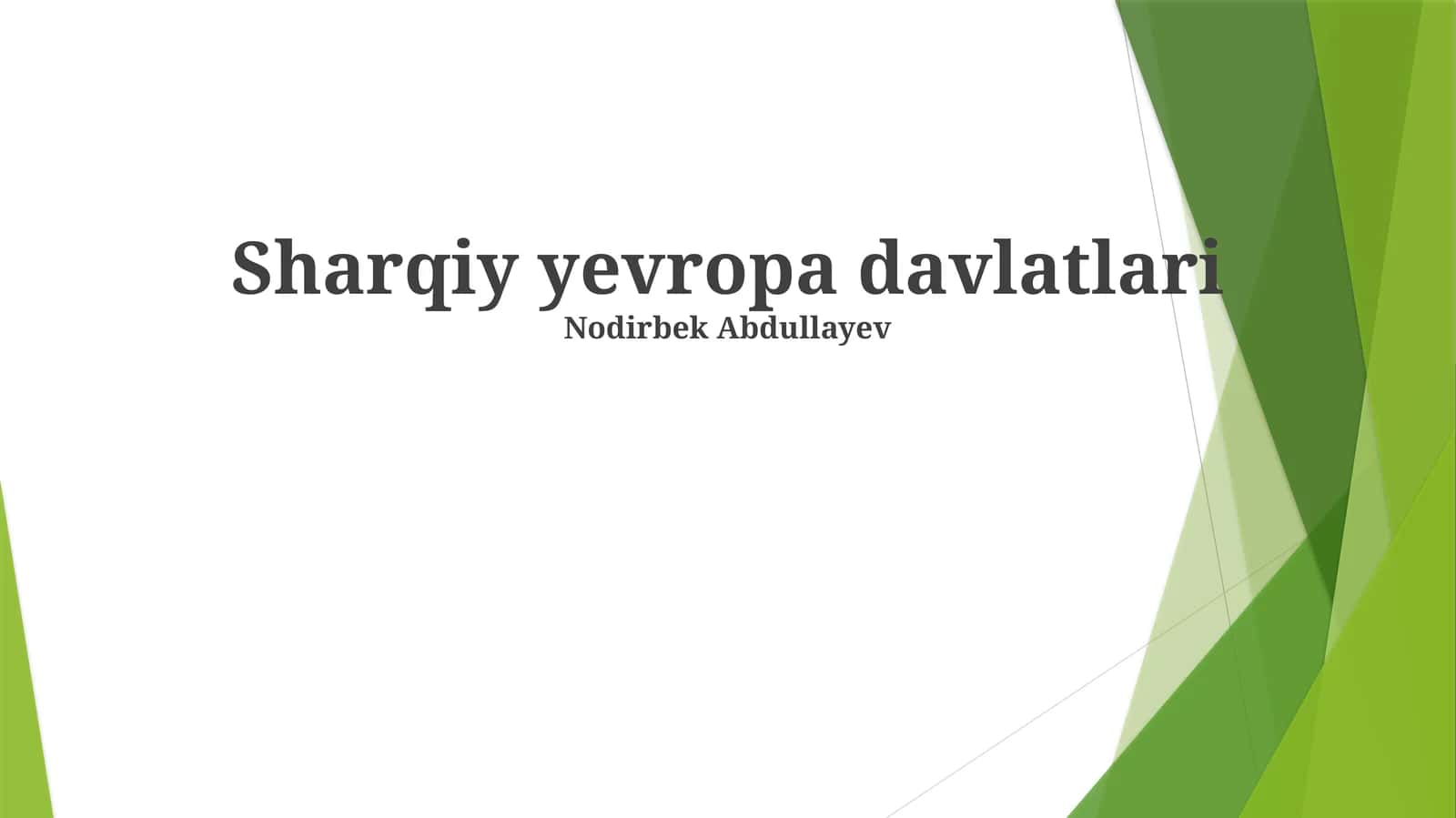 Sharqiy yevropa davlatlari