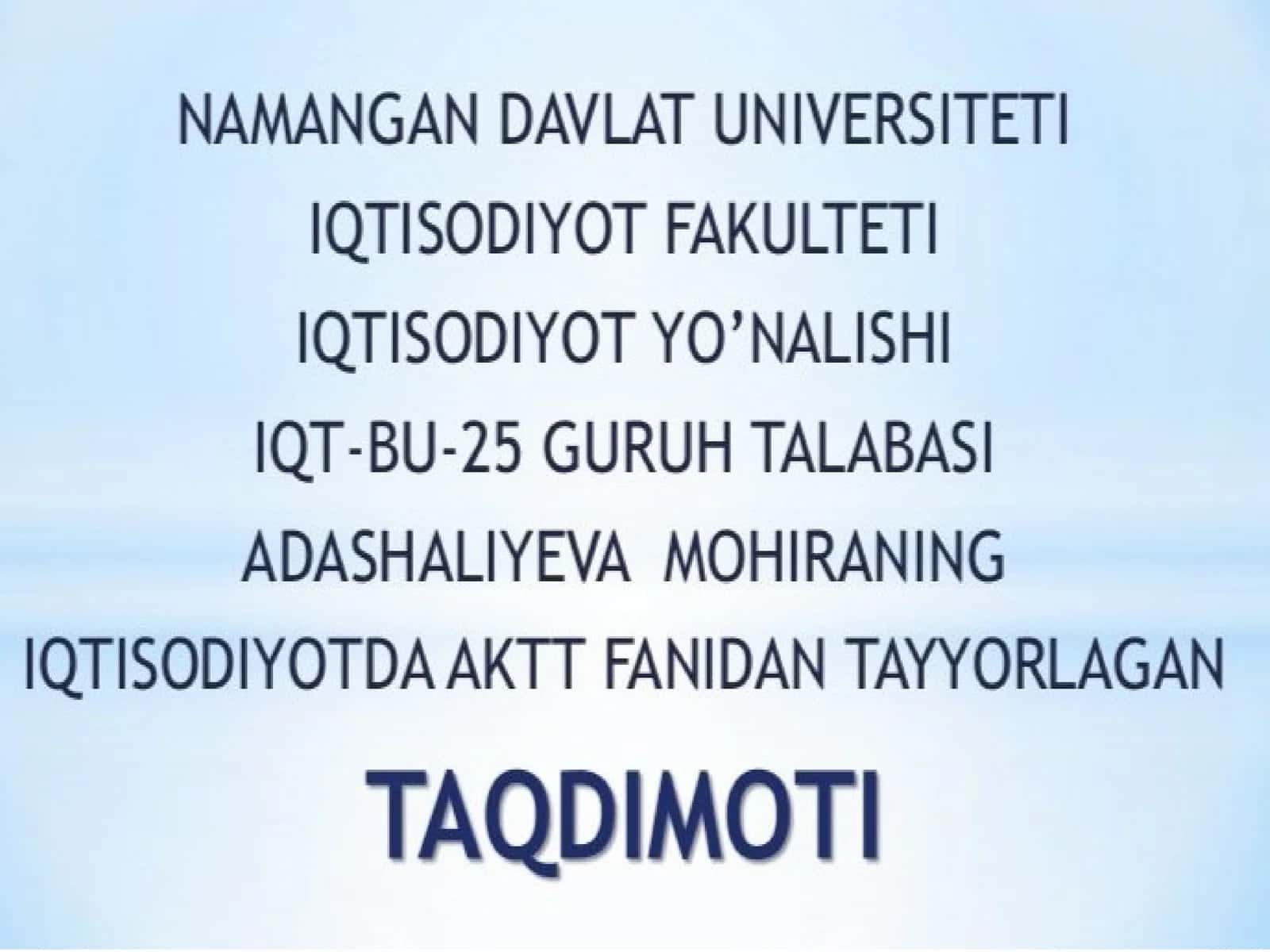 Axborot tizimlari tushunchasi