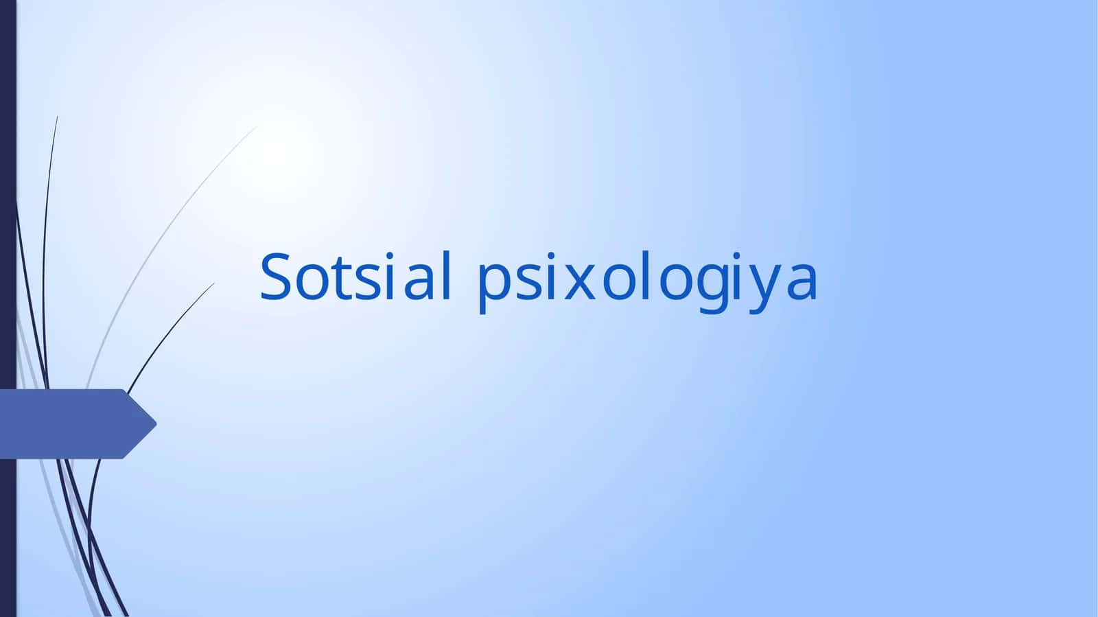 Sotsial psixologiya