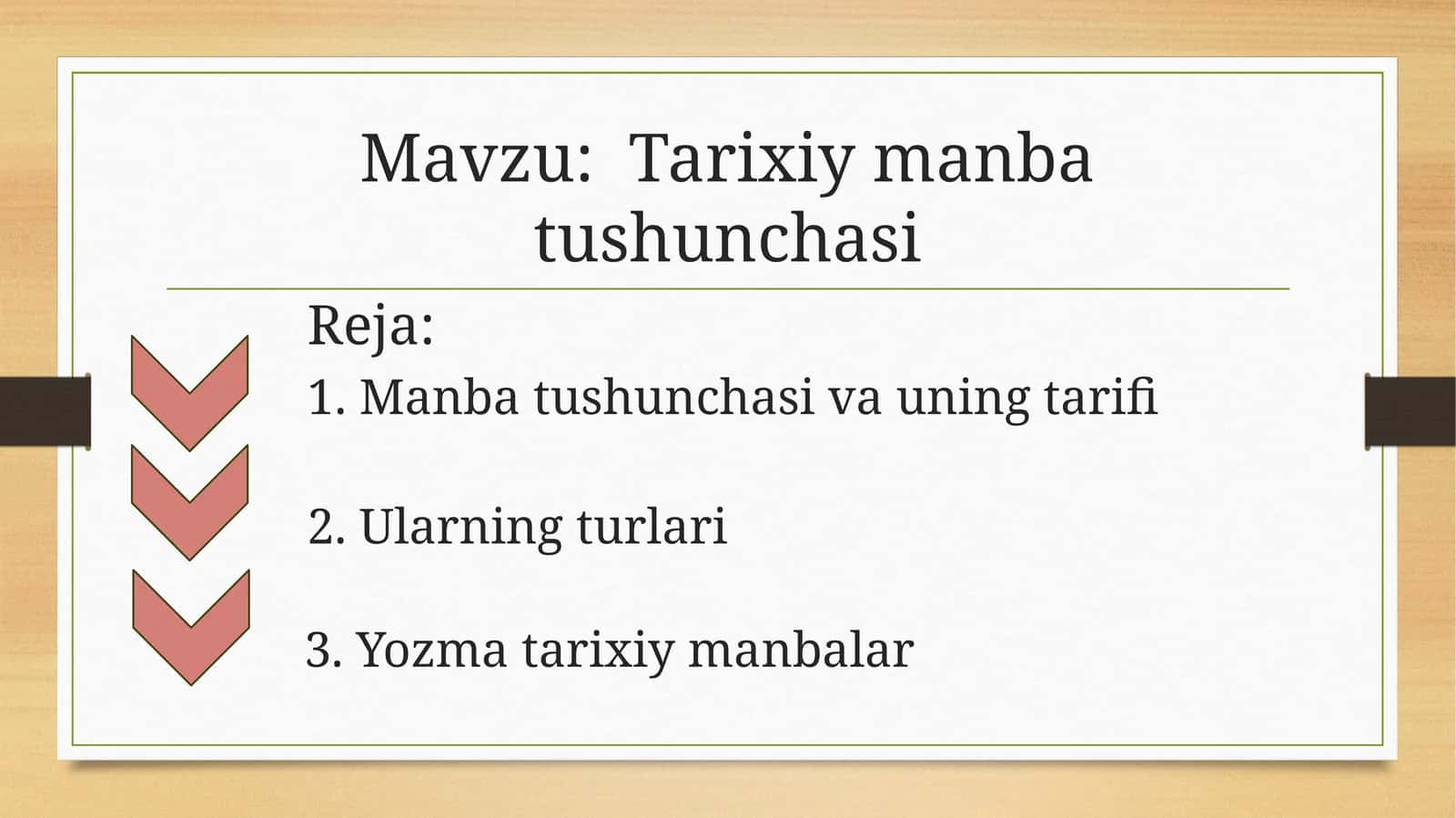 Tarixiy manba tushunchasi