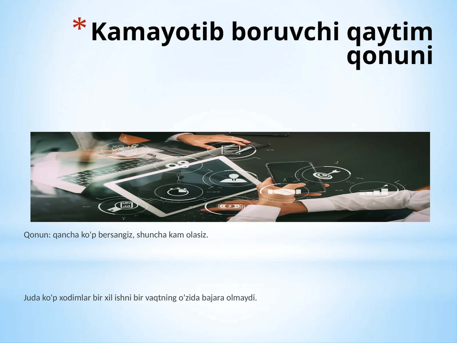 Iqtisodiyot - Tashkilot iqtisodiyoti