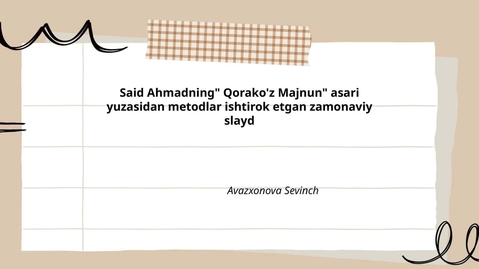 Qorako'z Majnun