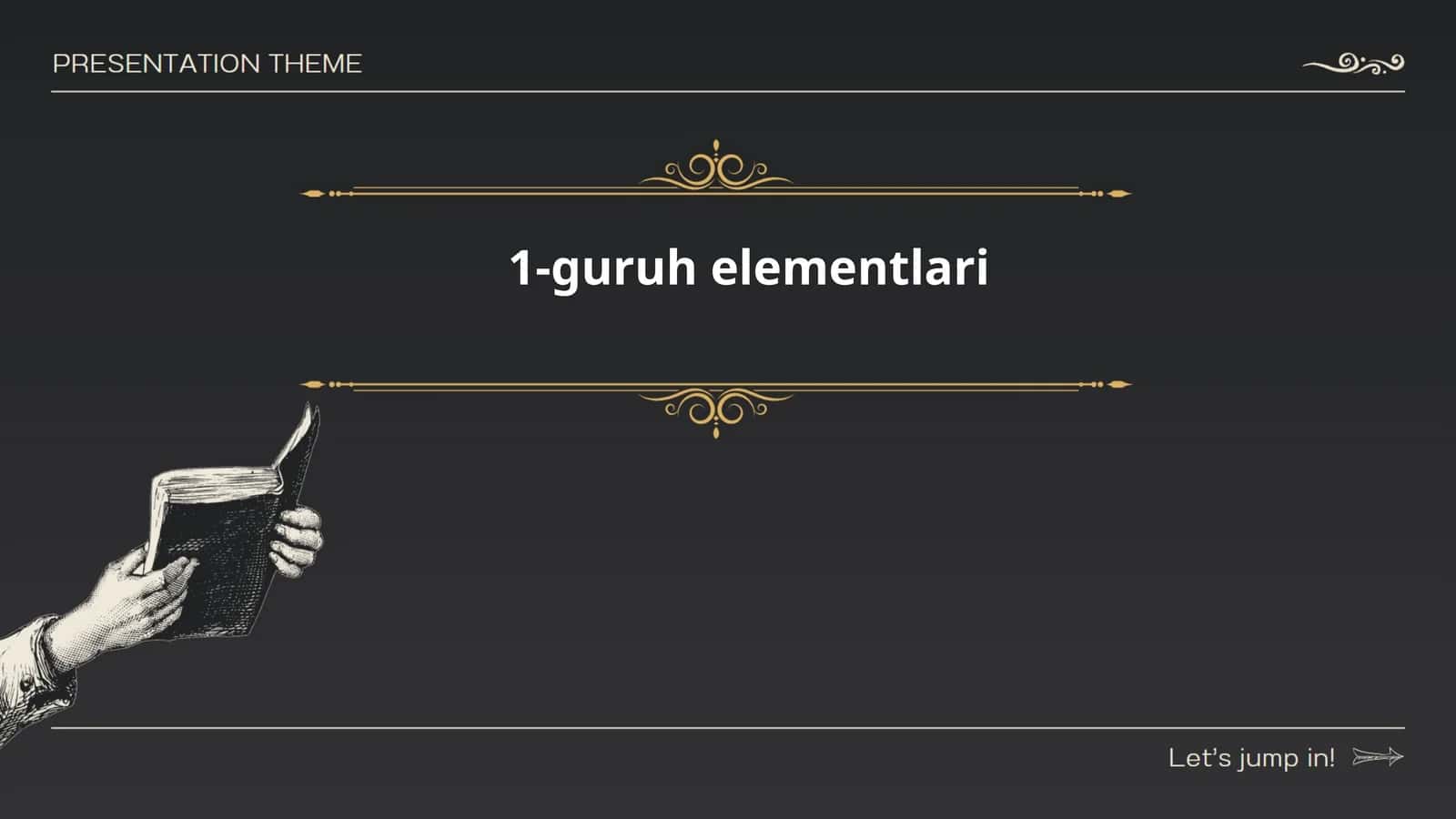 1-guruh elementlari