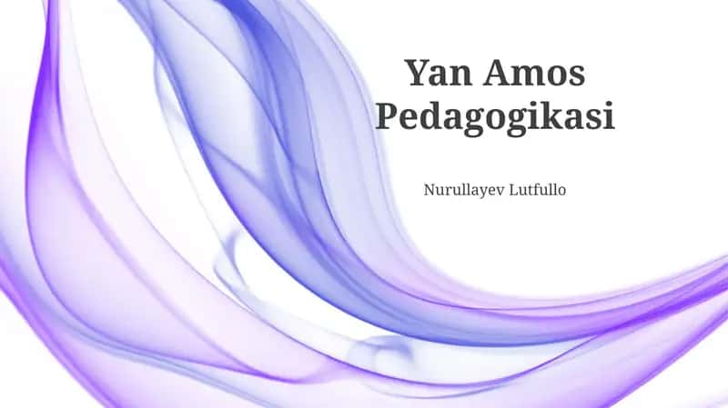 Yan Amos Pedagogikasi
