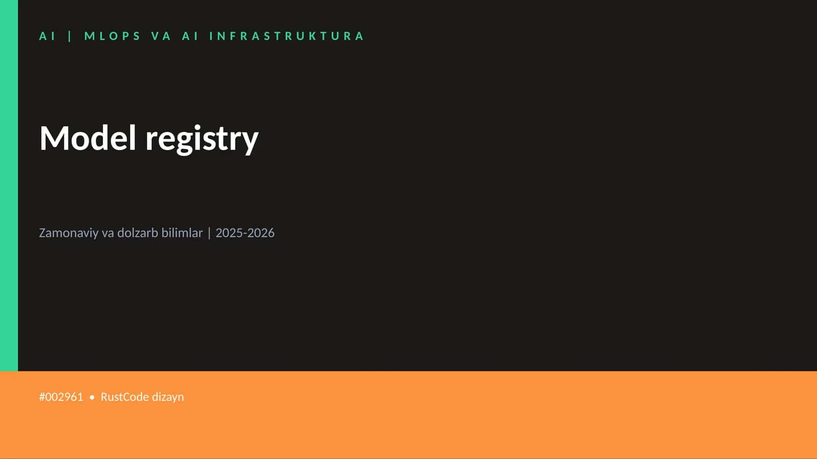 Model registry