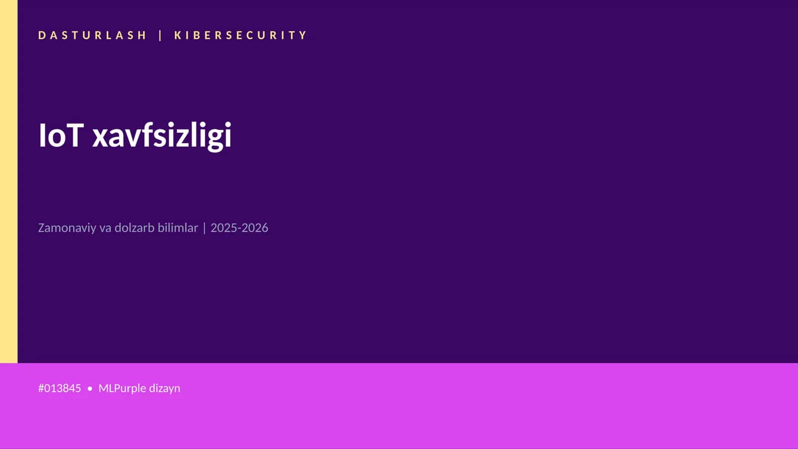 IoT xavfsizligi