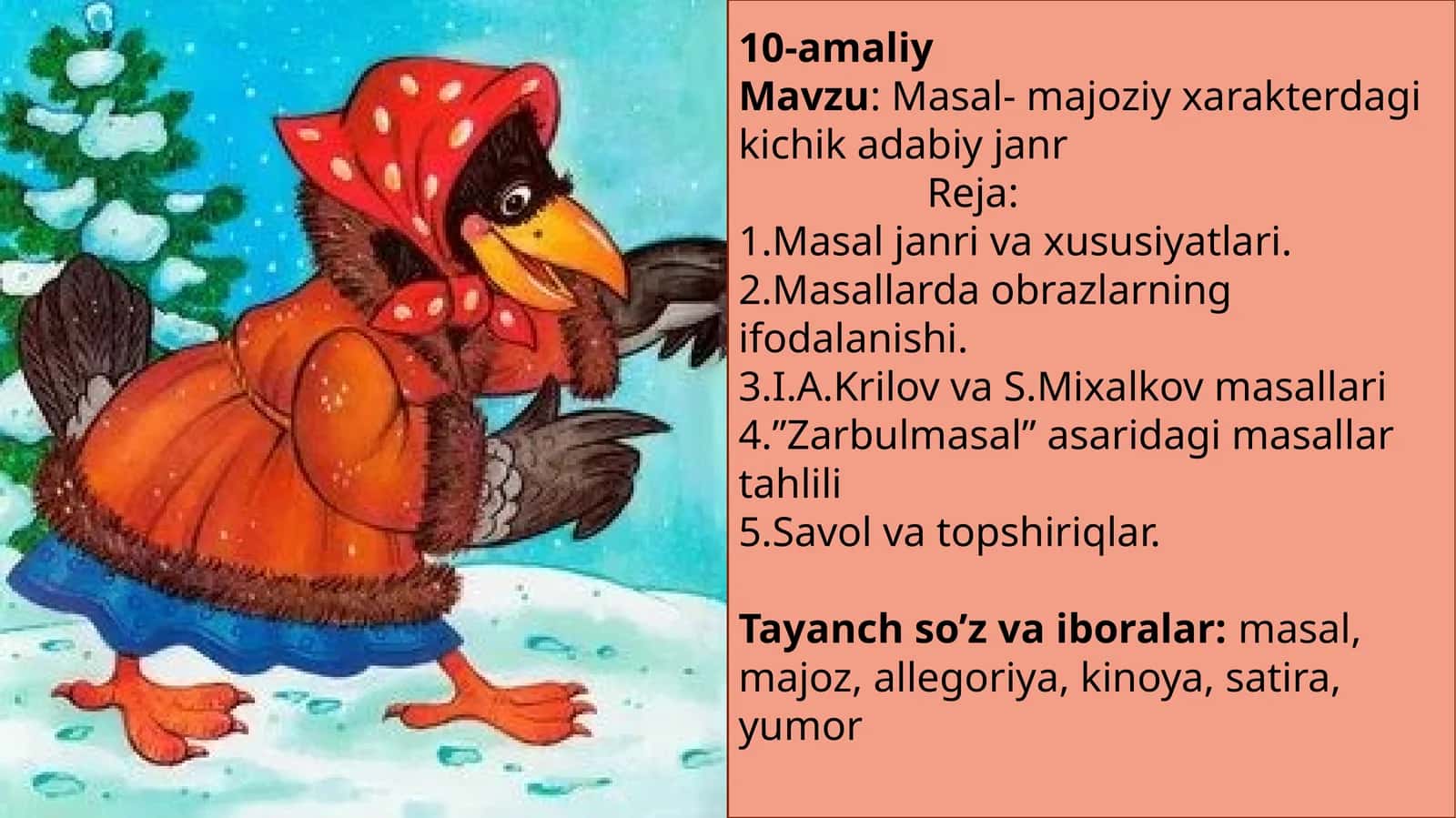 masal, kinoya, majoz, satira