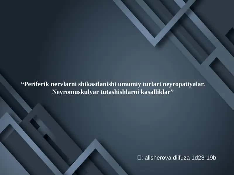 Periferik Nerv Sistemasi