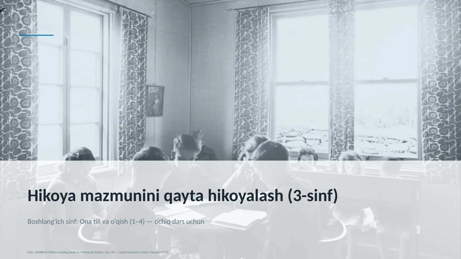 Hikoya mazmunini qayta hikoyalash (3-sinf)