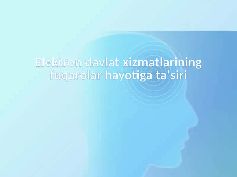 Elektrondavlat xizmatlari