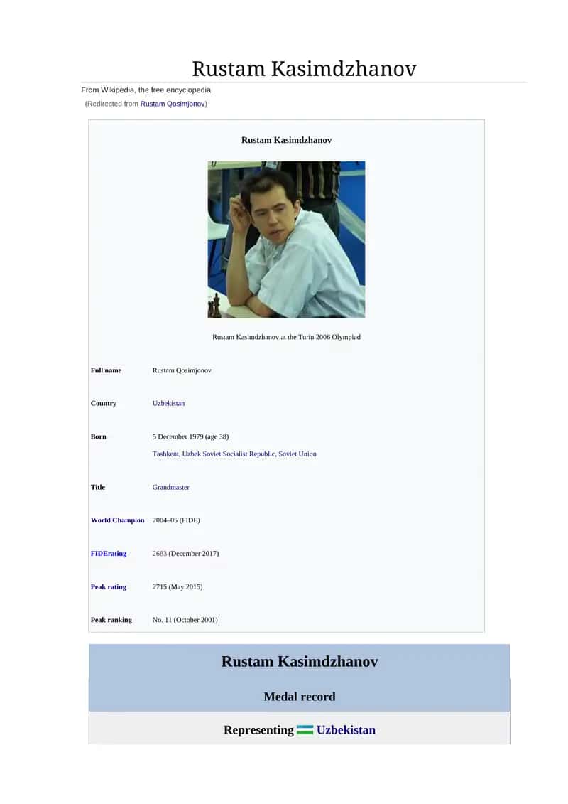 Rustam Kasimdzhanov