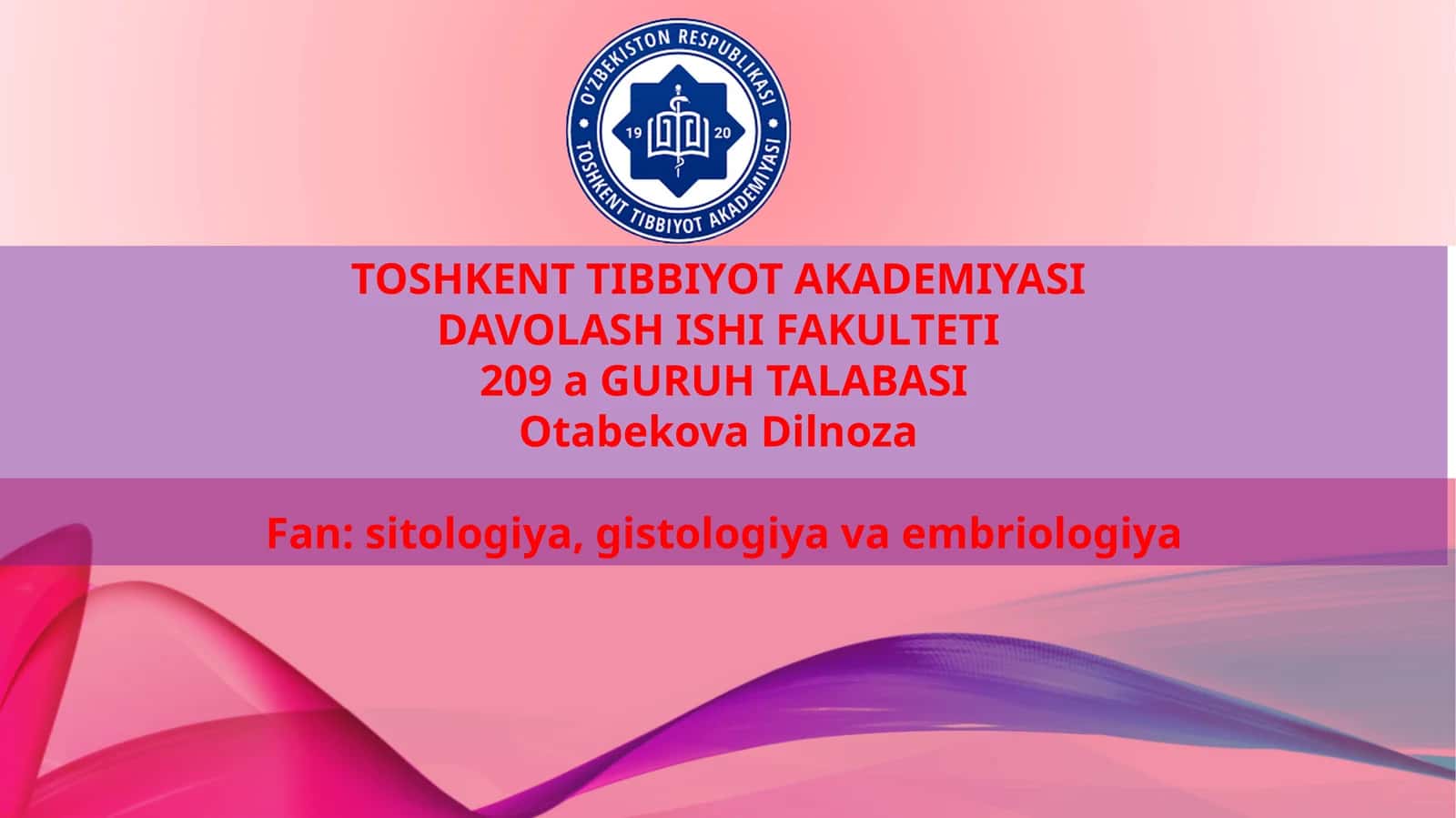 O'pkaning nafas olish sistemasi
