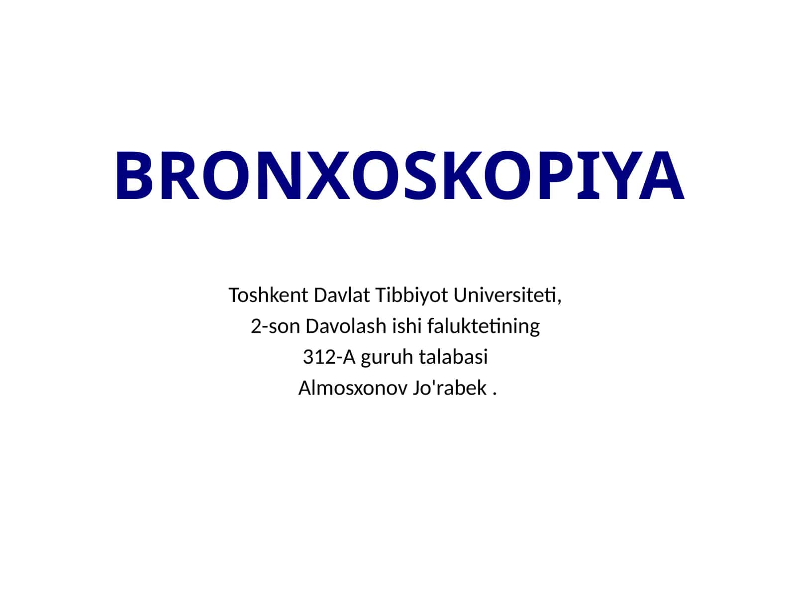 BRONXOSKOPIYA