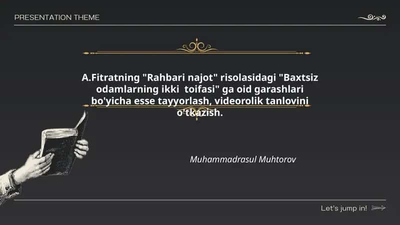 Baxtsiz odamlarning ikki toifasi