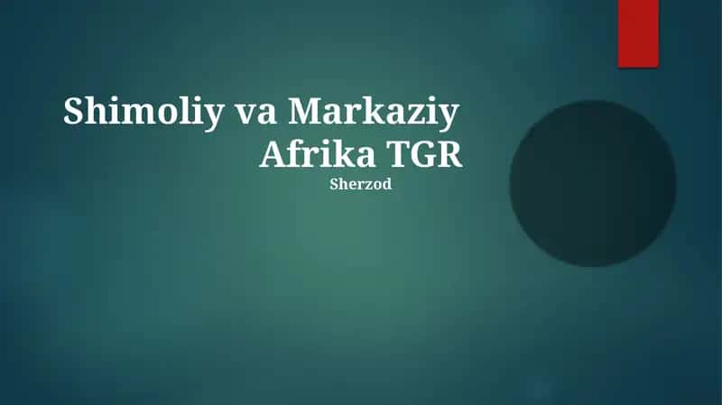 Shimoliy va Markaziy Afrika TGR