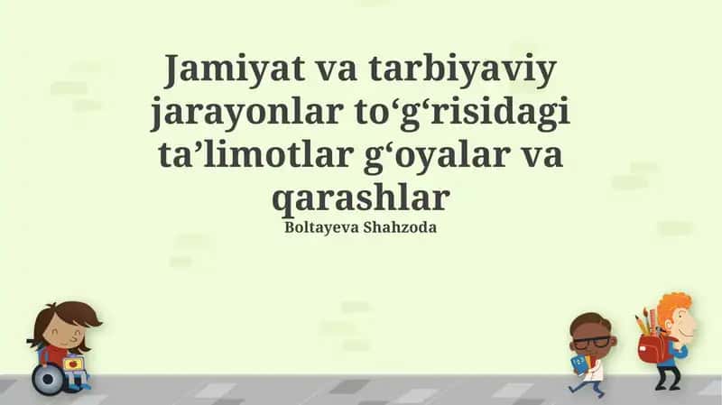 Ta'limotlar tarixi va falsafiy asoslari