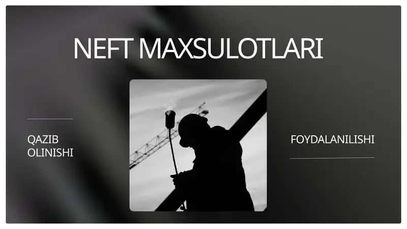 NEFT MAXSULOTLARI