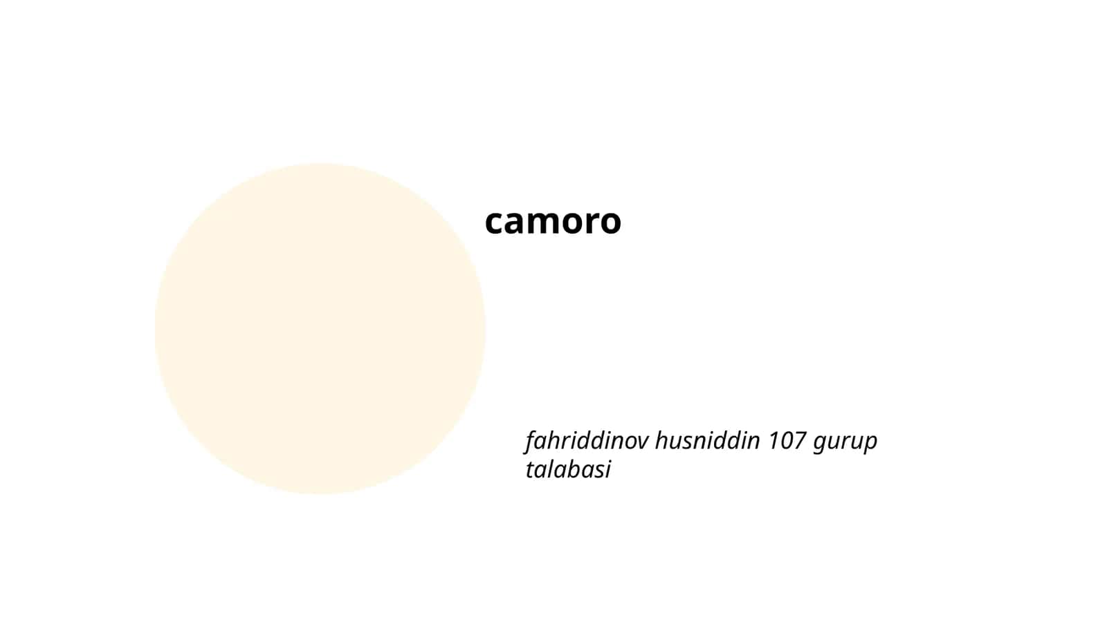Camoro