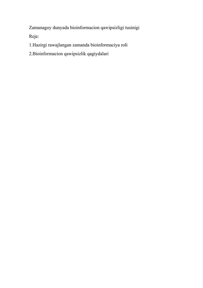 Bioinformatika