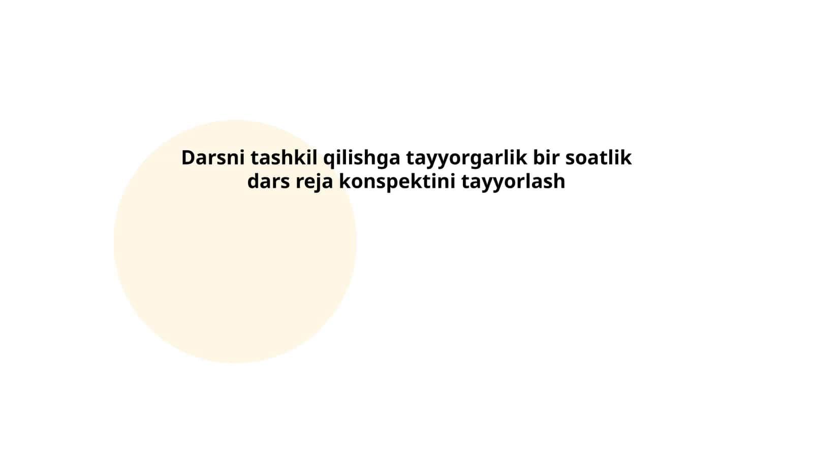 Dars reja konspekti