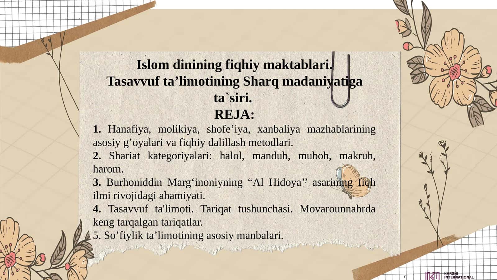 Islom dinining fiqhiy maktablari