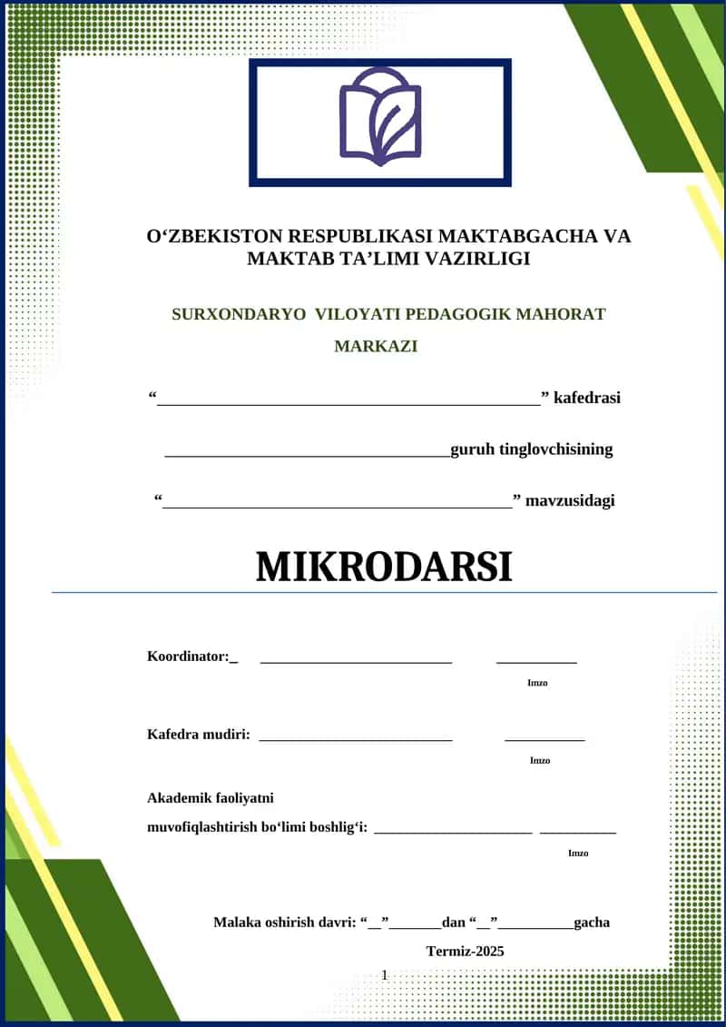 olovning umumiy jihatlari