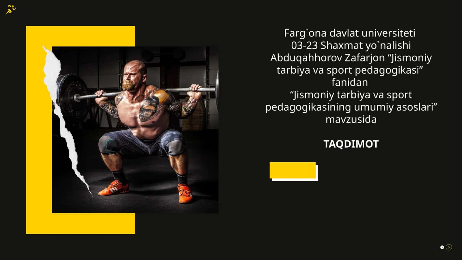 "Jismoniy tarbiya va sport pedagogikasi"