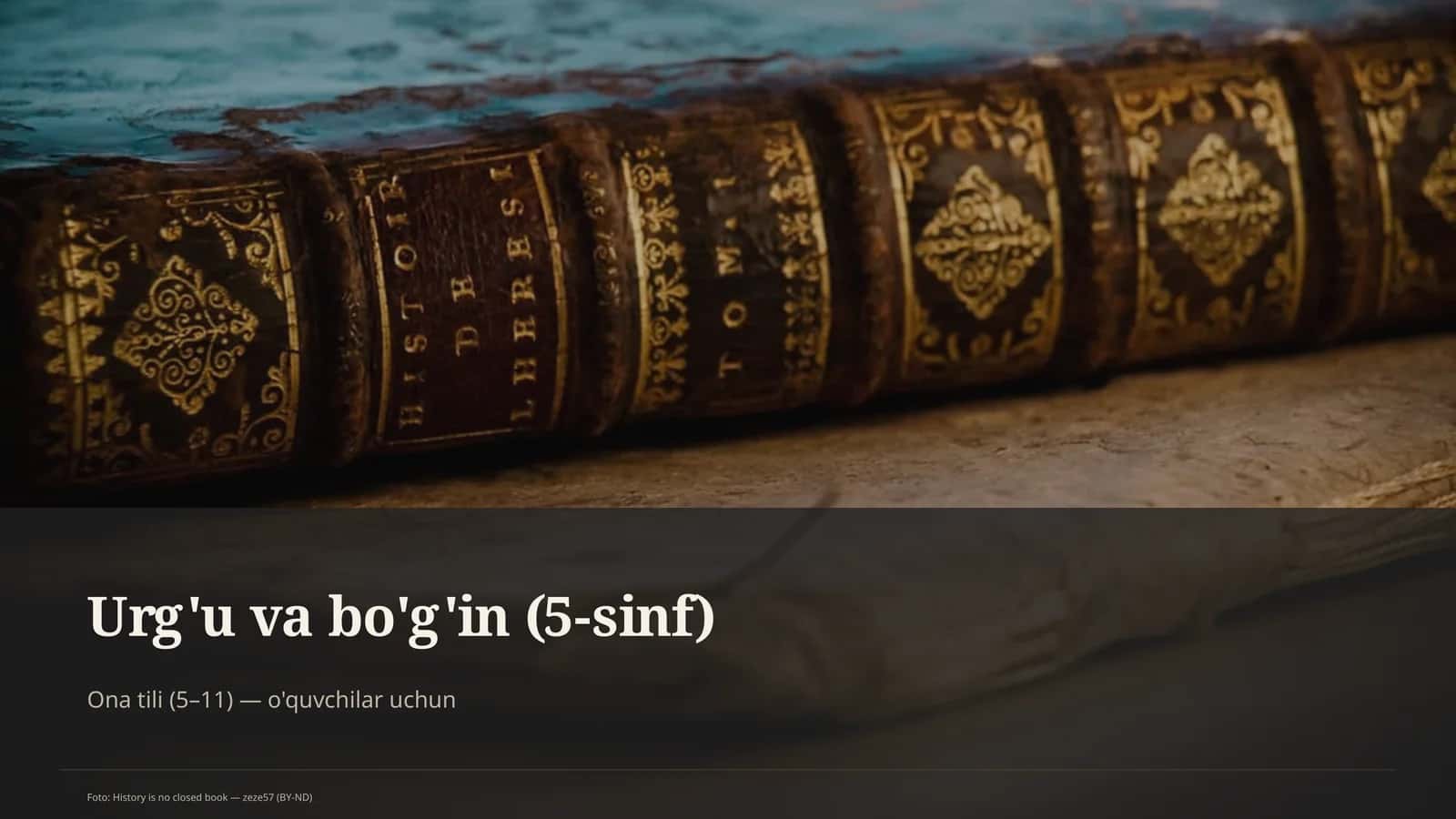 Urg'u va bo'g'in (5-sinf)