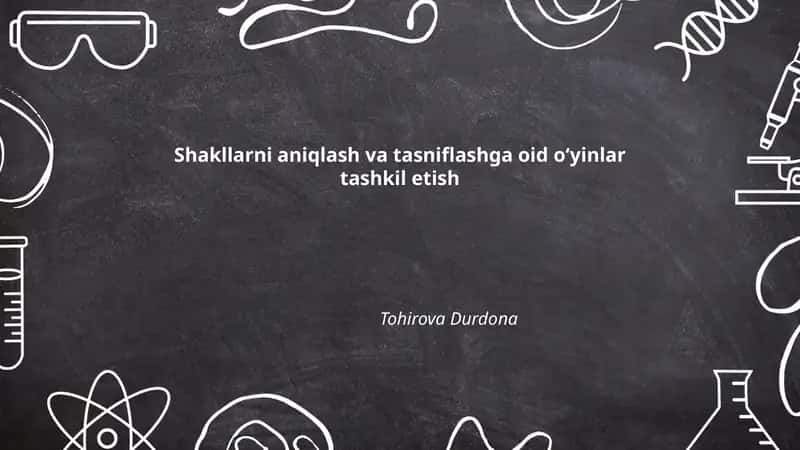 Yassi shakllarni tanish va saralash oʻyini