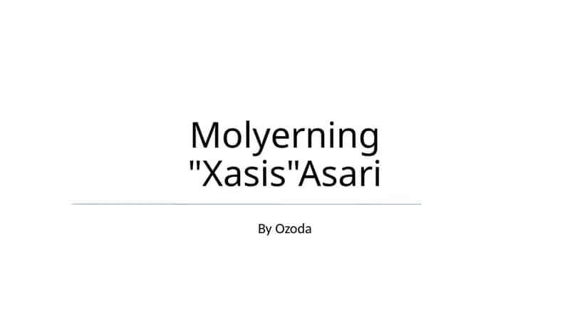 Molyerning "Xasis"Asari