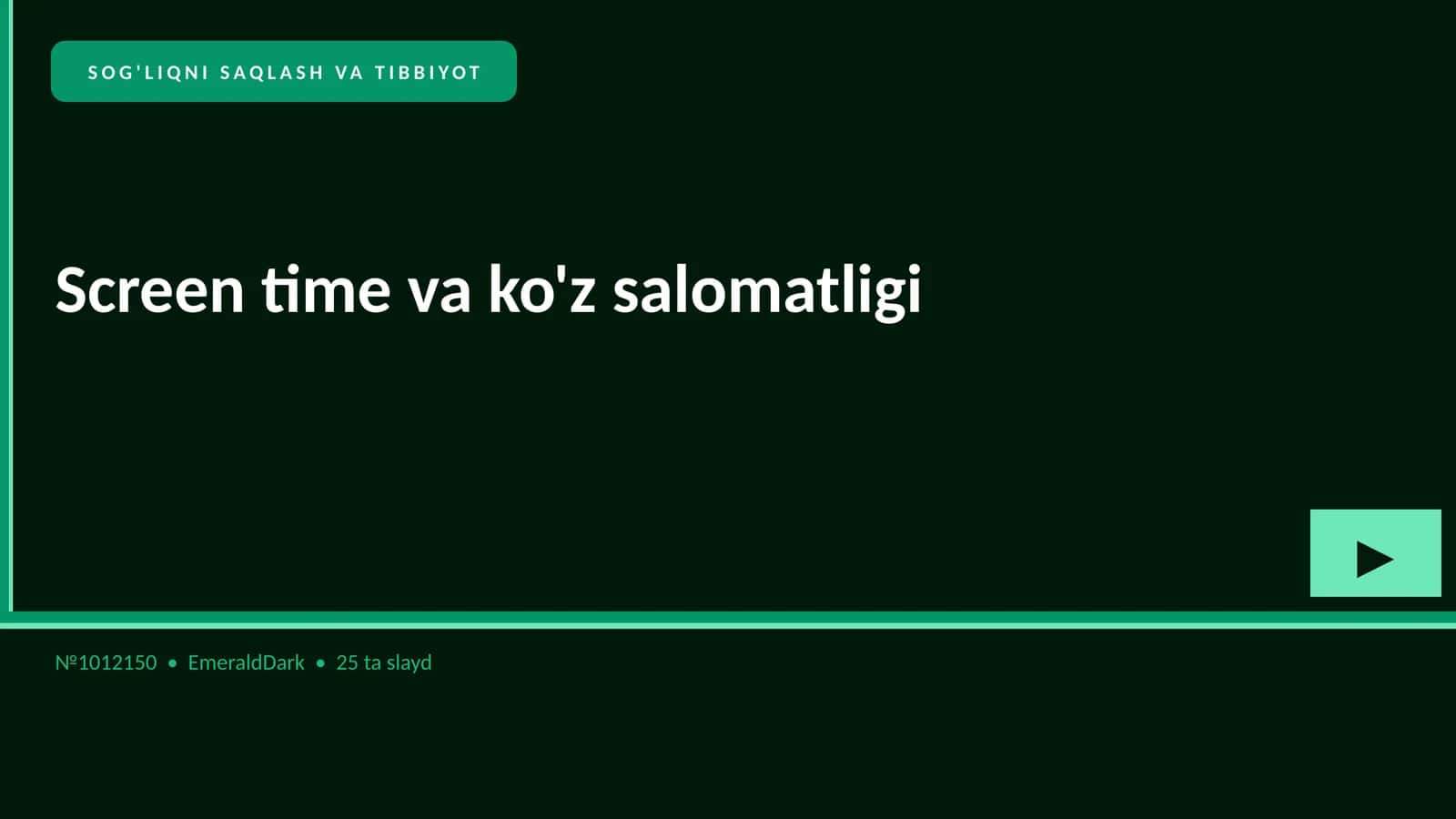 Screen time va ko'z salomatligi