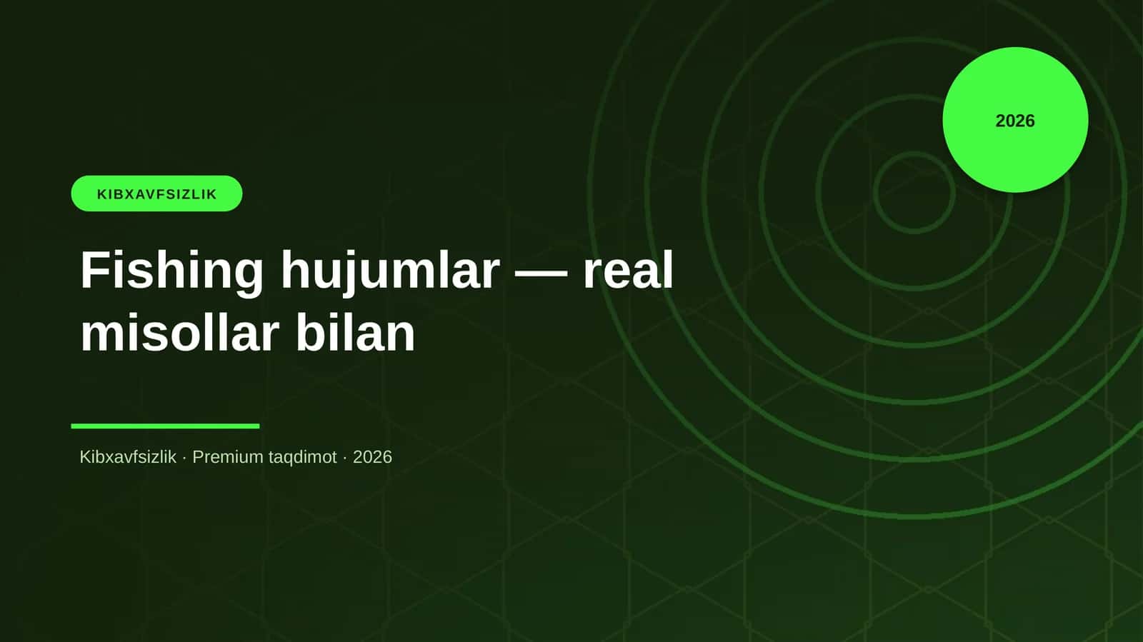 Fishing hujumlar — real misollar bilan