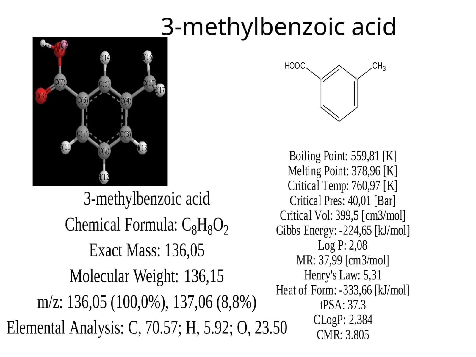 3-methylbenzoic acid